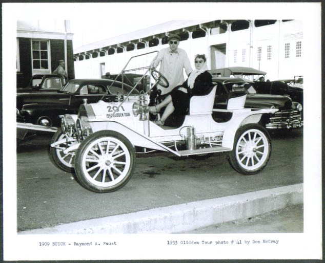 1909 Buick of Raymond A Faust 1953 Glidden Tour 4x5