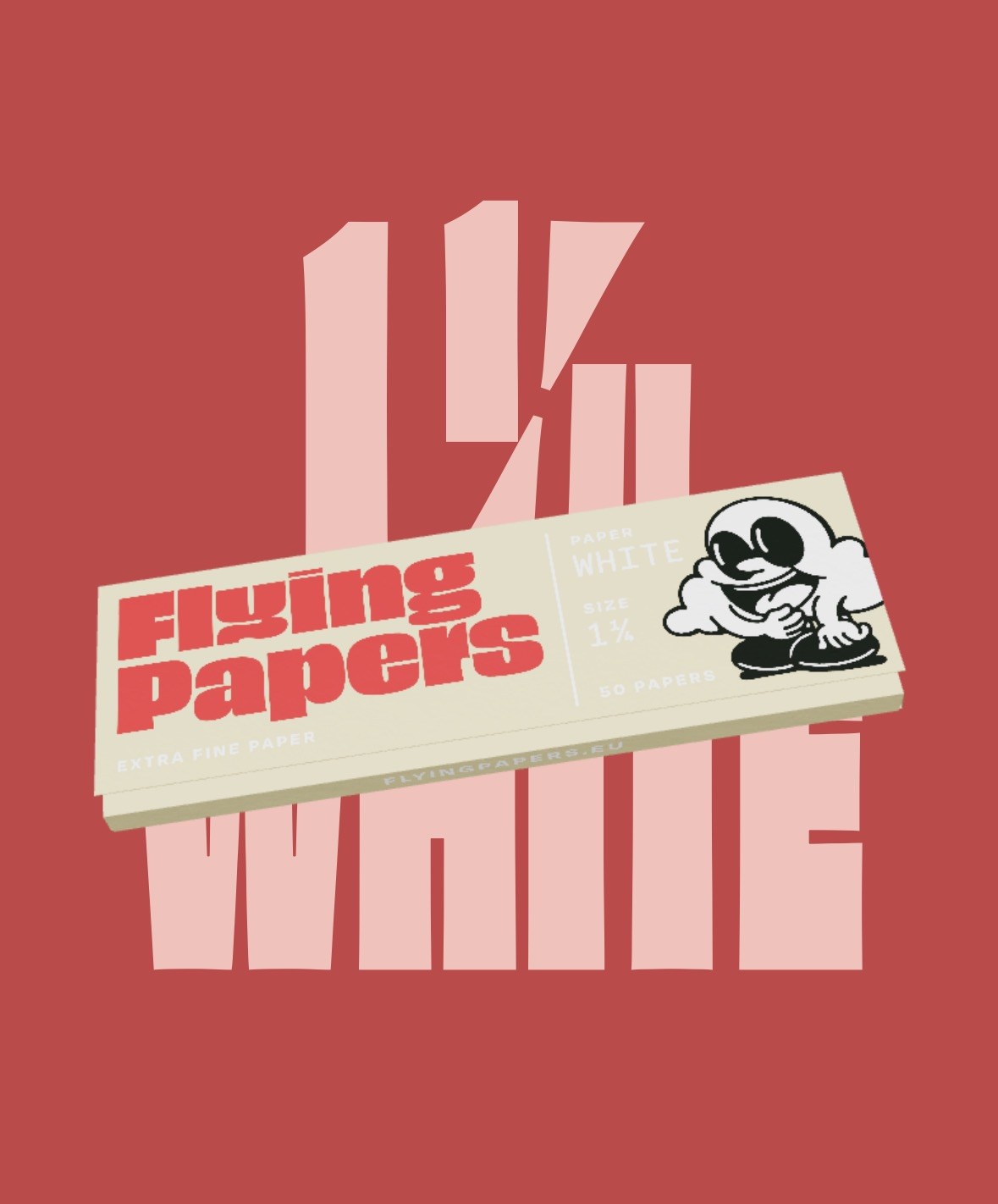 Flying Papers Rolling Papers One 1/4 Full Box Of 50 Booklets 50 Packs Full Box