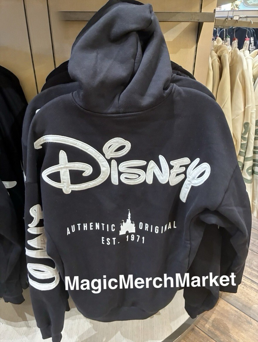 Disney Parks WDW Black Zip-Up Hoodie Sweatshirt 2XL NWT