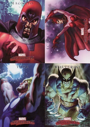 2007 SDCC Marvel Masterpieces San Diego Comic Con Exclusive Promo Set P1-P4