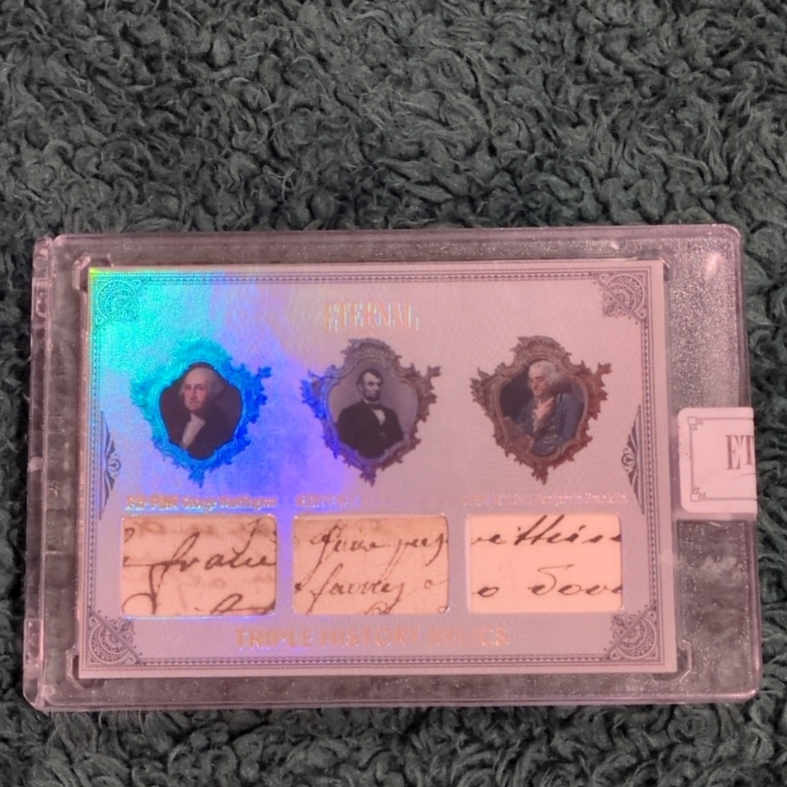 ETERNAL 2024 Eternal Cuts World Celebrities Triple History Relics 48/50 Card