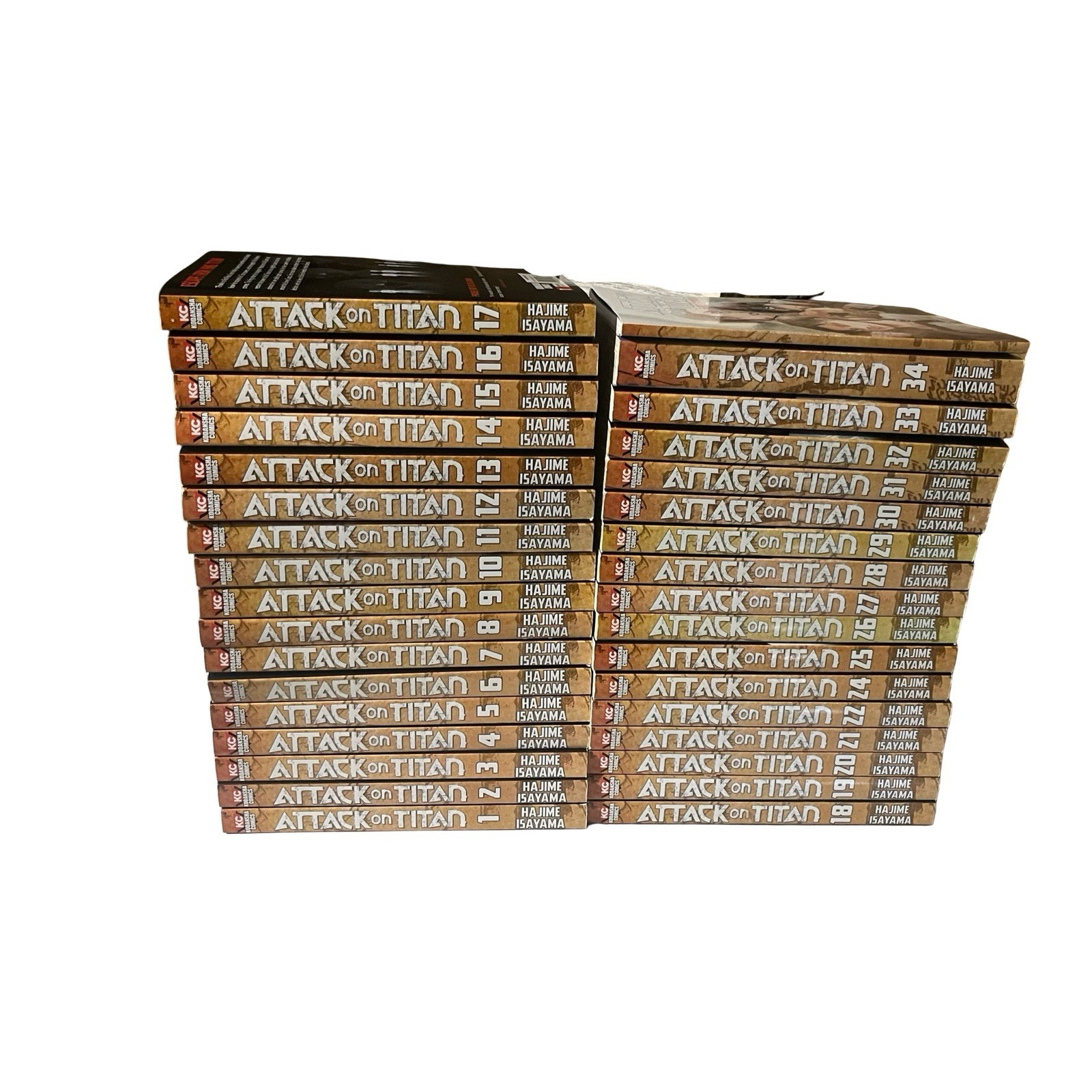 ATTACK ON TITAN Vol 1-34 (No 23) Full Set Hajime Isayama Manga English
