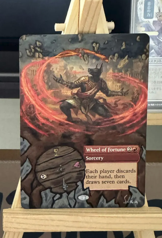Wheel of Fortune Full Art MTG Hand Painted by Witch Hat Studios || MADE TO ORDER