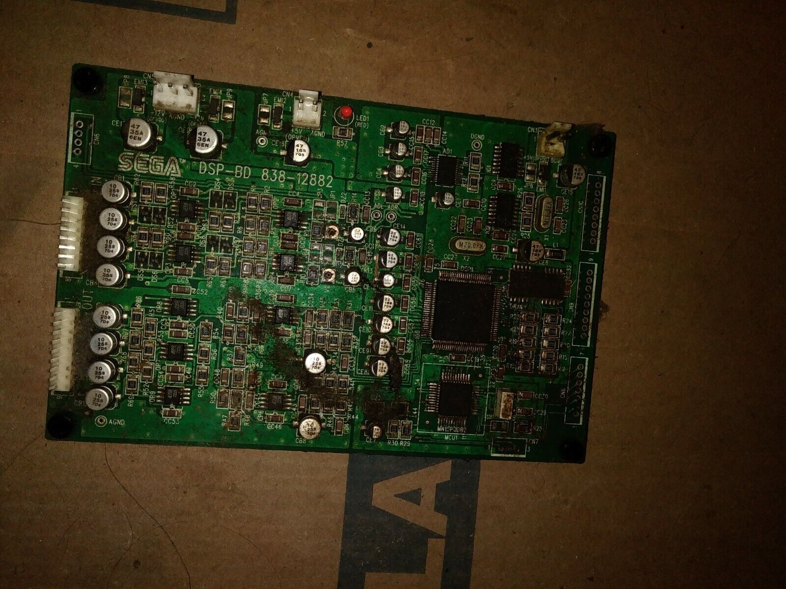 sega super gt arcade pcb parts #210