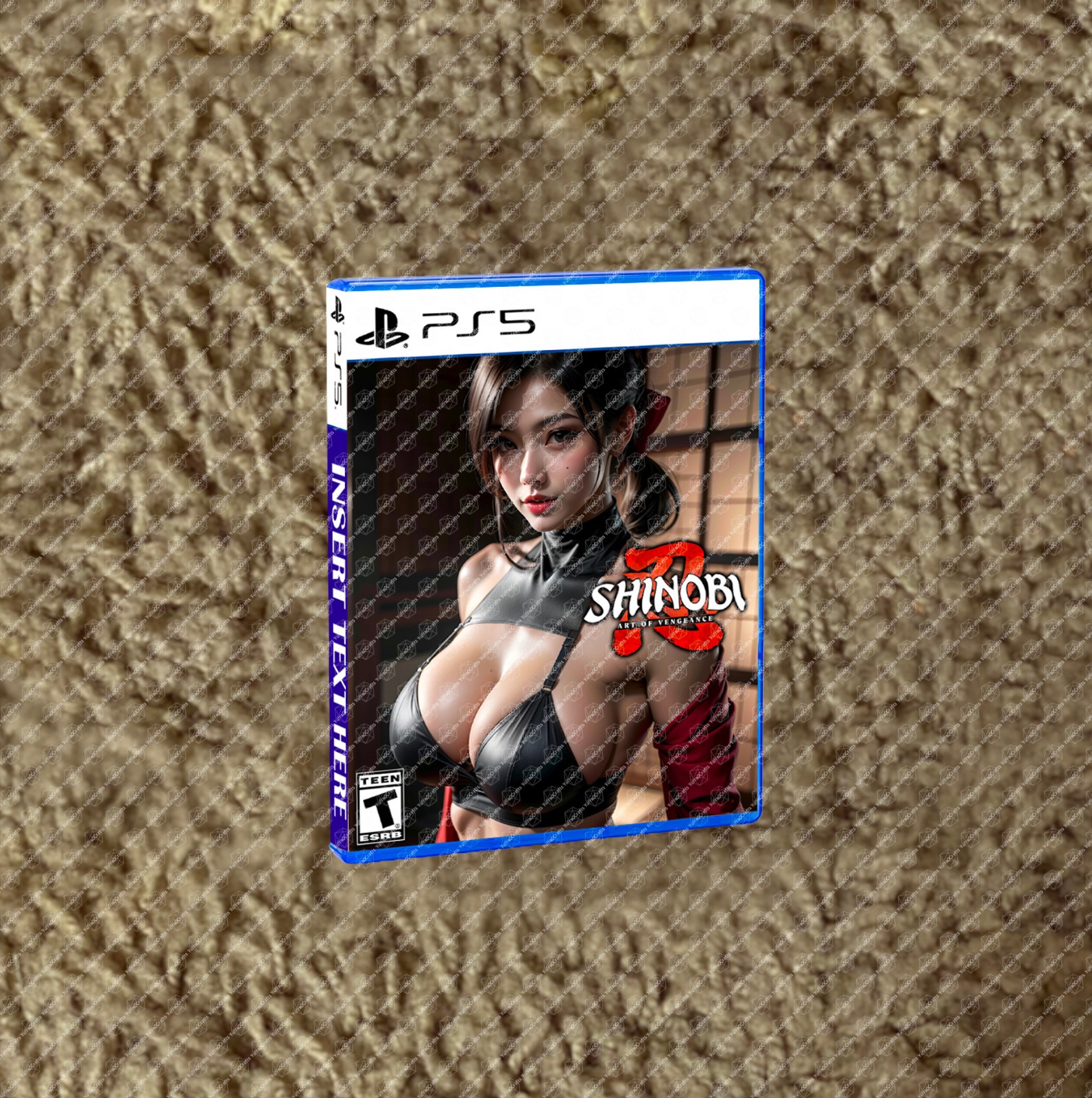 Shinobi Art of Vengeance PS5 CUSTOM COVER ART & CASE NO GAME