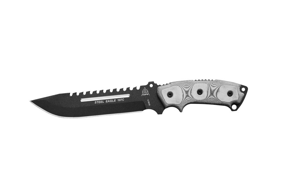 TOPS Steel Eagle 107C Fixed Blade Knife - 7.63\