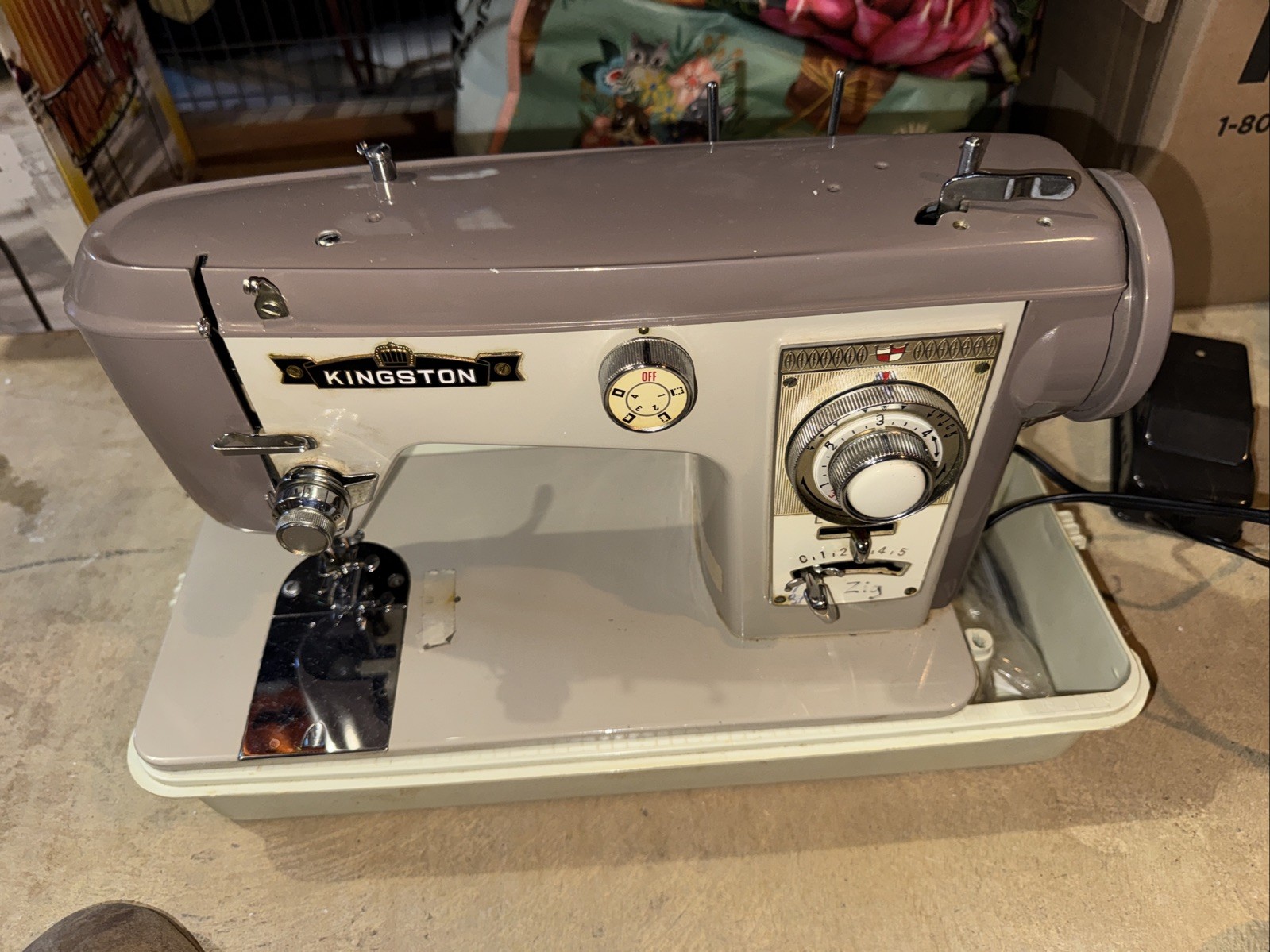 Working Vintage Brother Prestige 270 Sewing machine With Pedal Clean