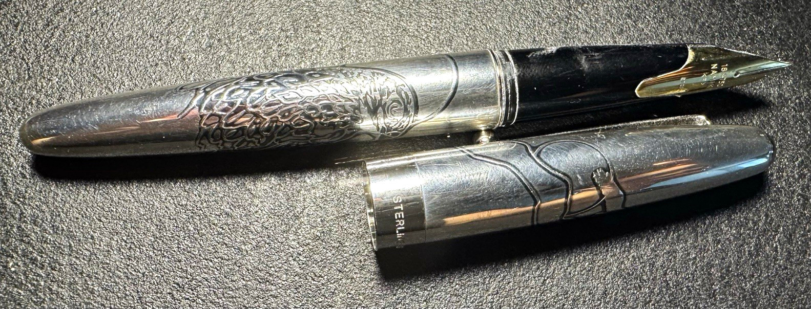 Estate Sale - Pilot Namiki Hawk Sterling Silver Fountain Pen