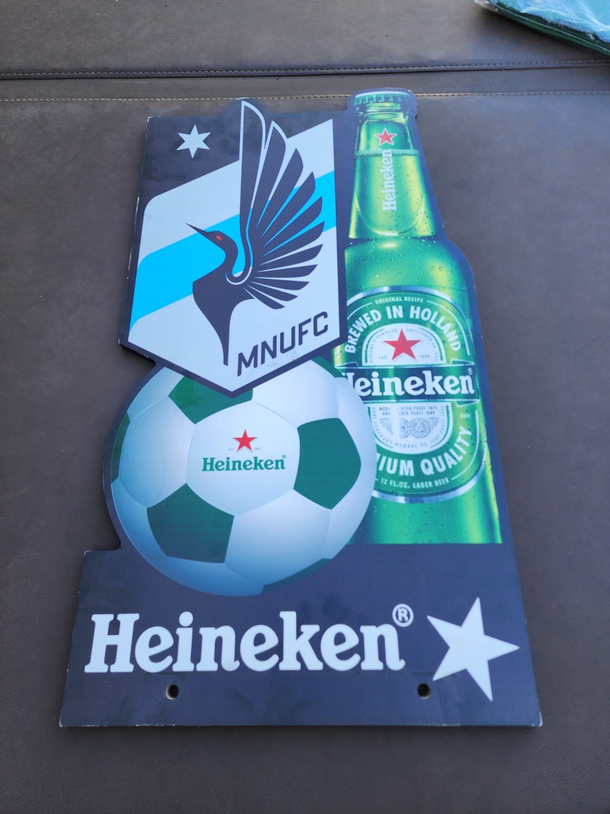 Heineken MNUFC Soccer Beer Sign 28\