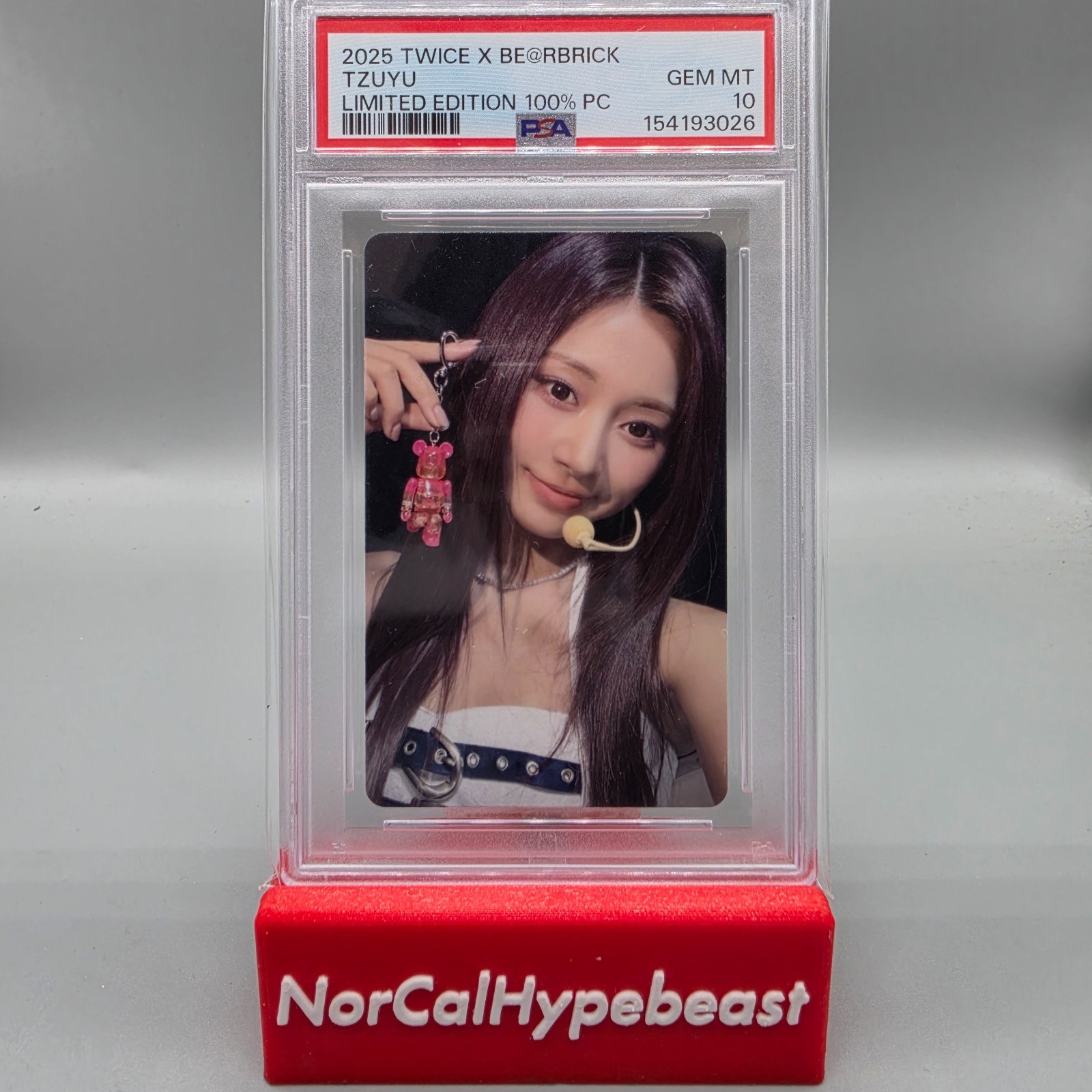 2025 Twice x BE@RBRICK TZUYU Limited Edition Photocard PC PSA 10 GEM MINT