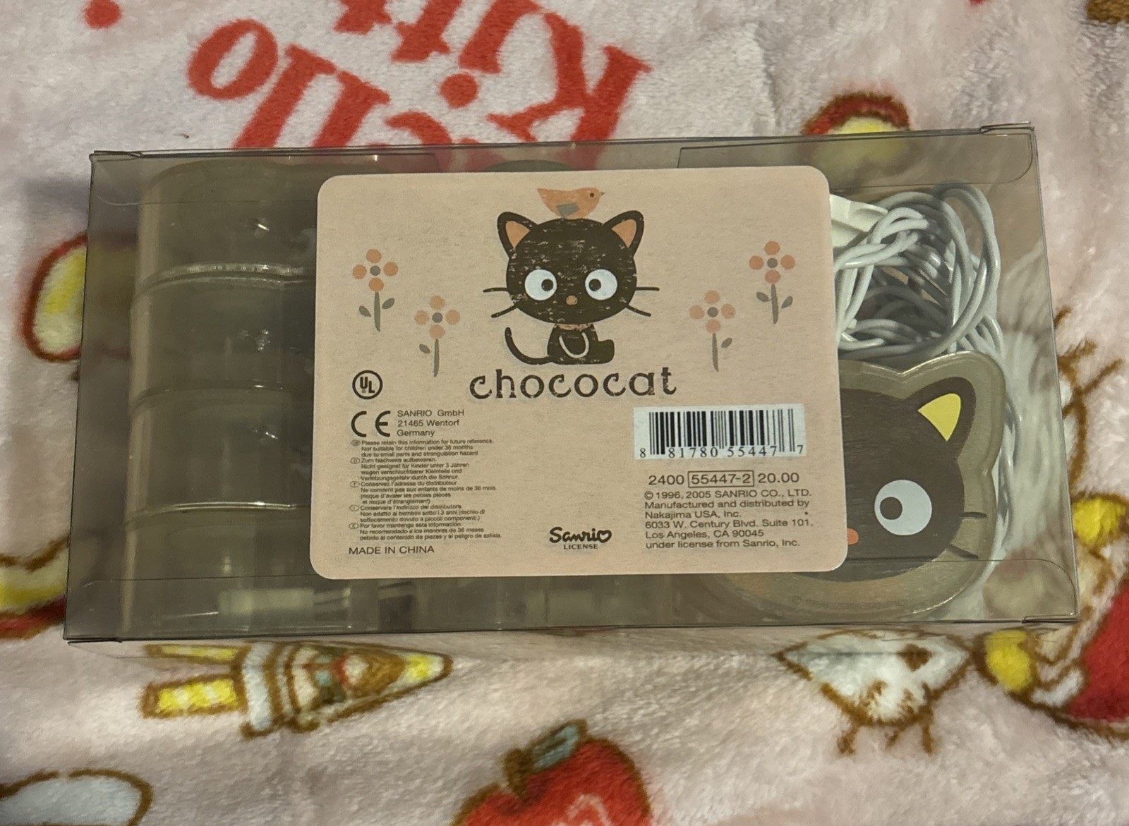 Sanrio 2005 Vintage Chococat Rare Flower String Lights New Untested