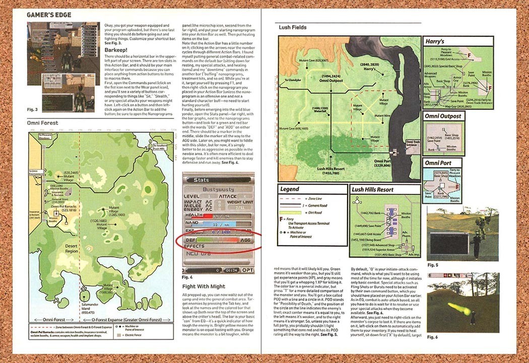 2001 Anarchy Online Omni Forest & Lush Fields Map Original Ad / Promo vr1
