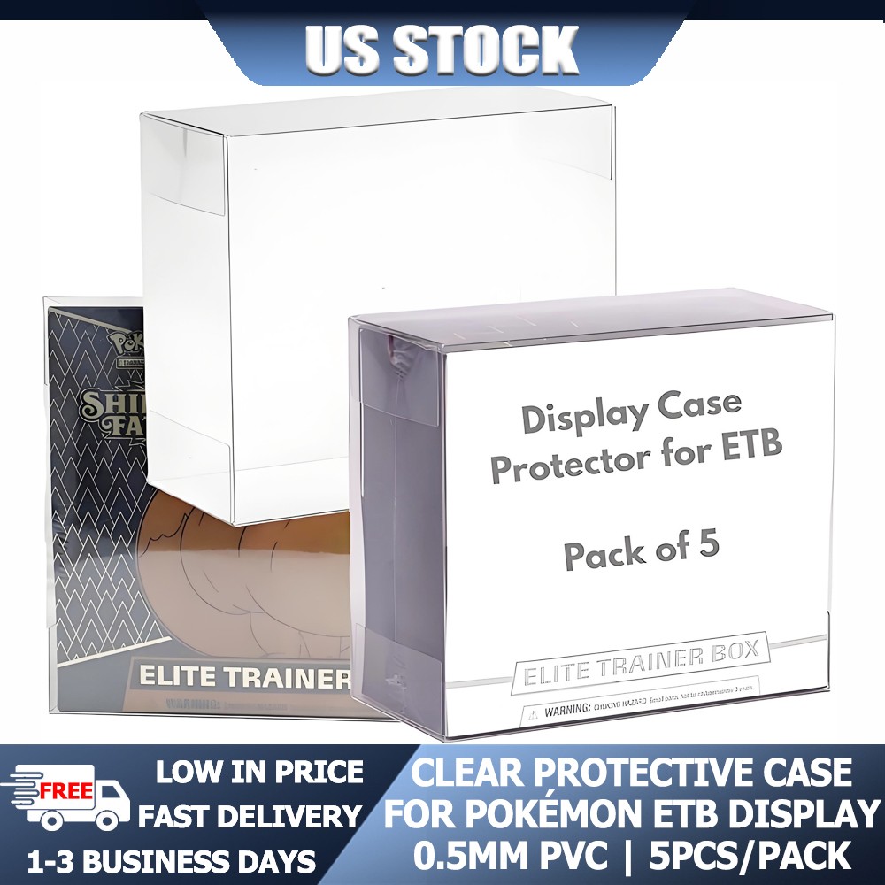 5/10/20/40 Pcs Dust Scratch Resistant ETB Case For Pokemon TCG ETB Box 