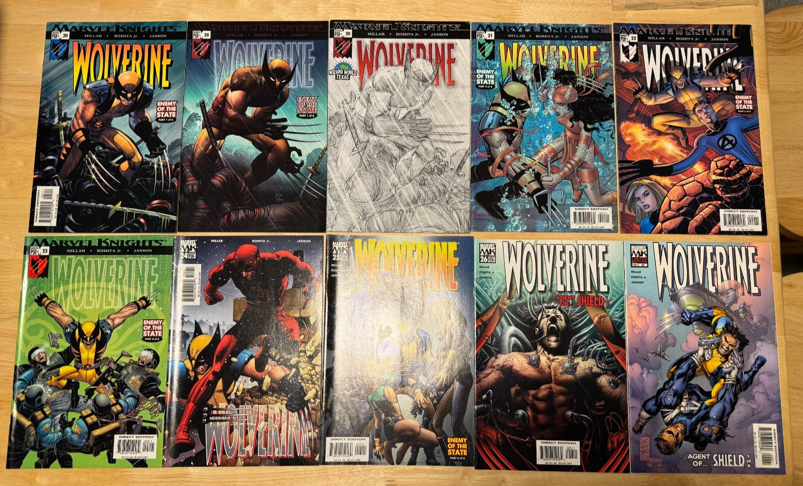 Wolverine Millar/Romita Jr. Run (Enemy of the State)