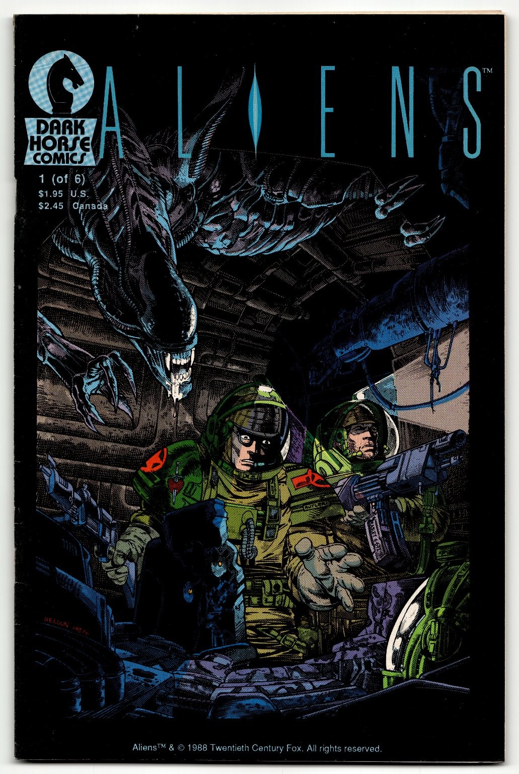 ALIENS #1 Dark Horse Comics Nelson Art 1988 Modern Age