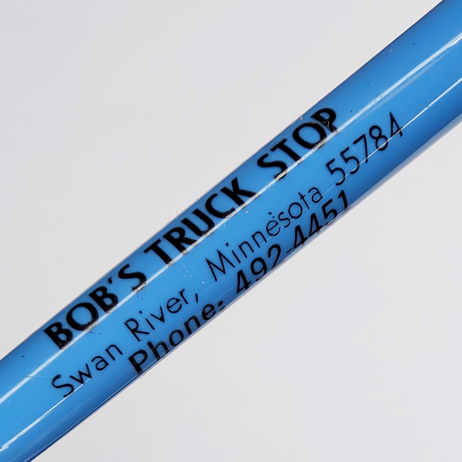 c1970s Swan River Minnesota Bob\'s Truck Stop Advertising Pen Services Gas MN G22