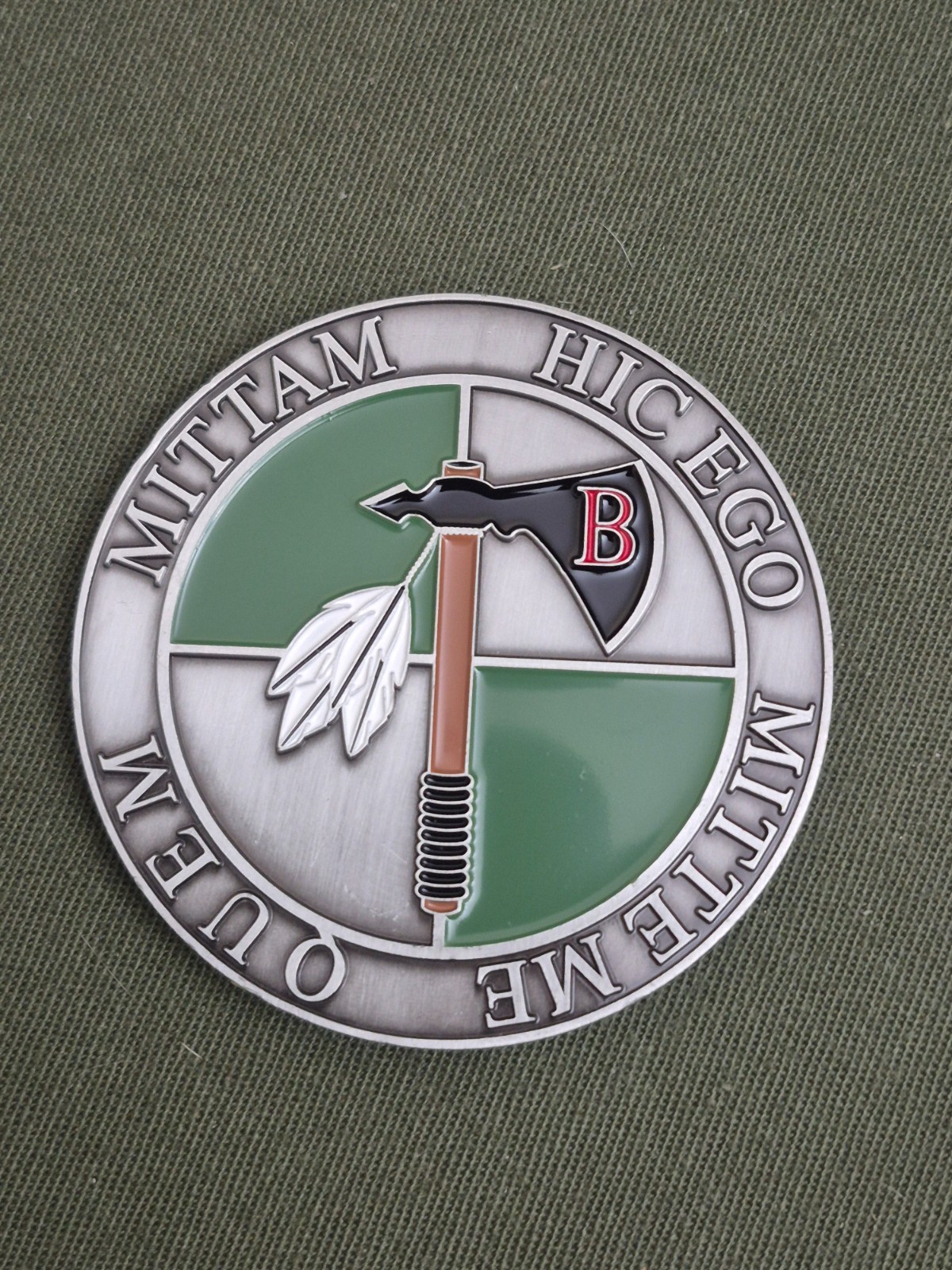 1st SFOD-D DELTA FORCE TIER 1 SMU CAG,  B-SQUADRON, CHALLENGE COIN