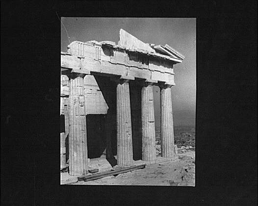 Photo:Europe 1930s Ancient Greek Temple Ruins Parthenon Columns