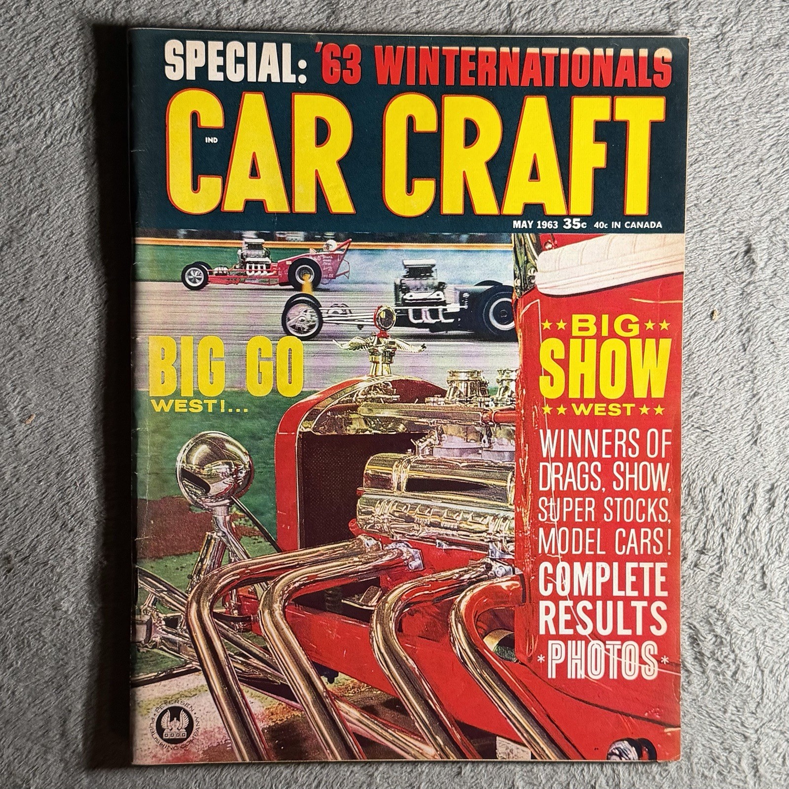 May 1963 Car Craft Magazine Winternationals Daytona 500 Tiny Lund Ford Vintage