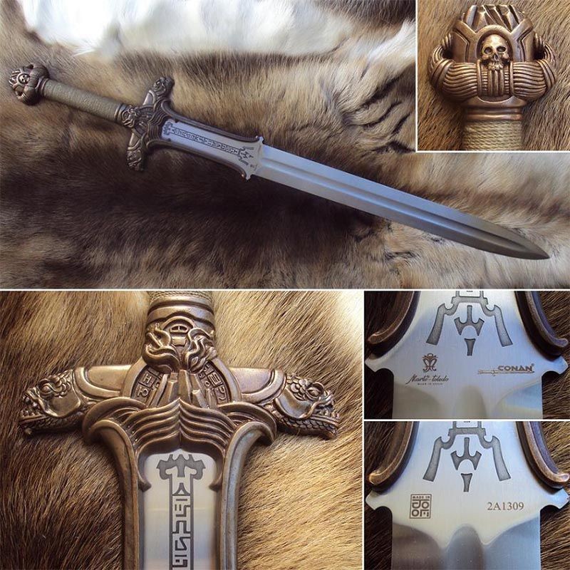 The Conan Atlantean Sword Bronze. Officially Licensed. Made By Marto In Spain