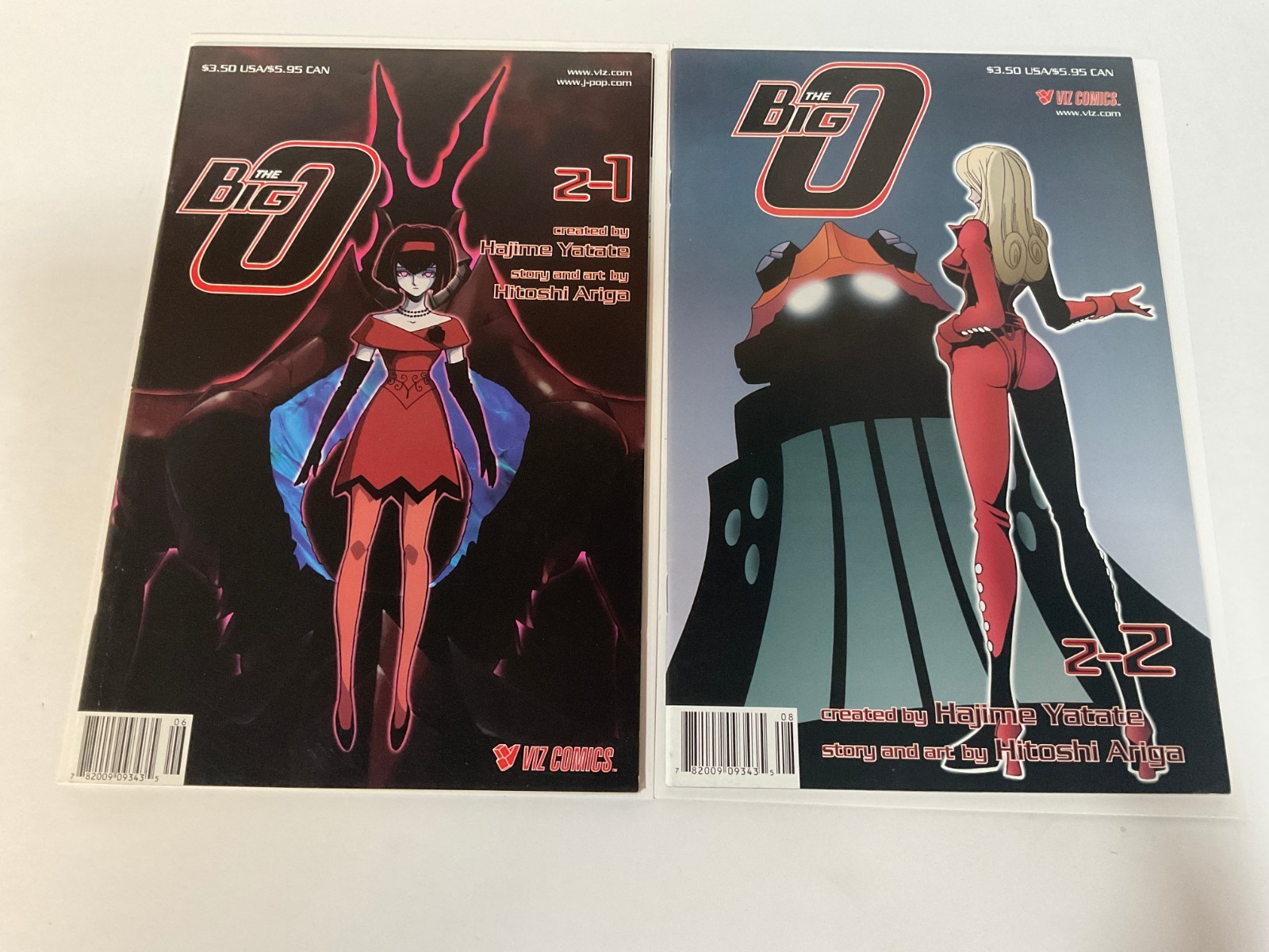 THE BIG O #2-2 & 2-2 (VIZ COMICS/0625459) COMPLETE SET LOT OF 2 HTF