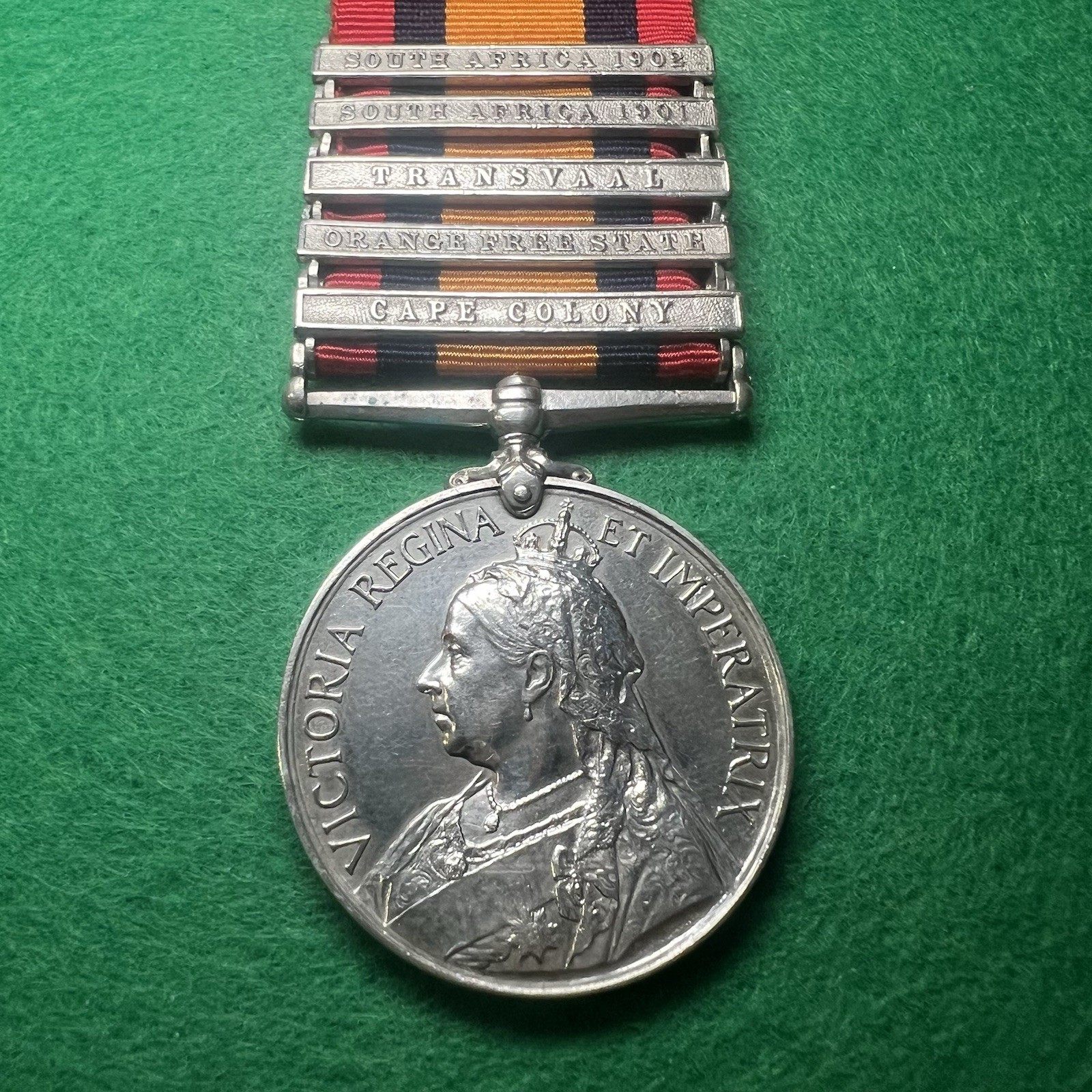 Queen’s South Africa (QSA) Medal | Boer War | 5 Clasps | 7671 CPL P. Pattison