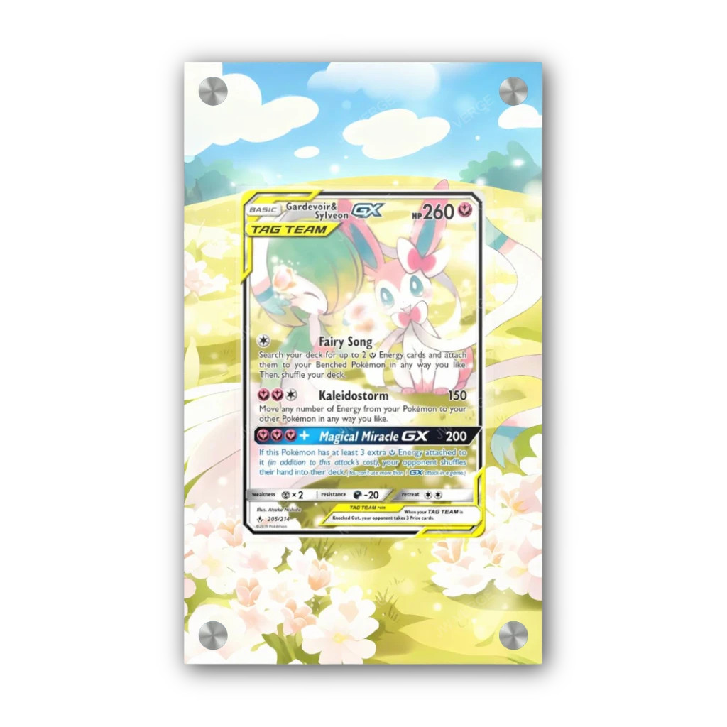 Gardevoir & Sylveon GX 205/214 - Exclusive Pokémon Extended Artwork Display Case
