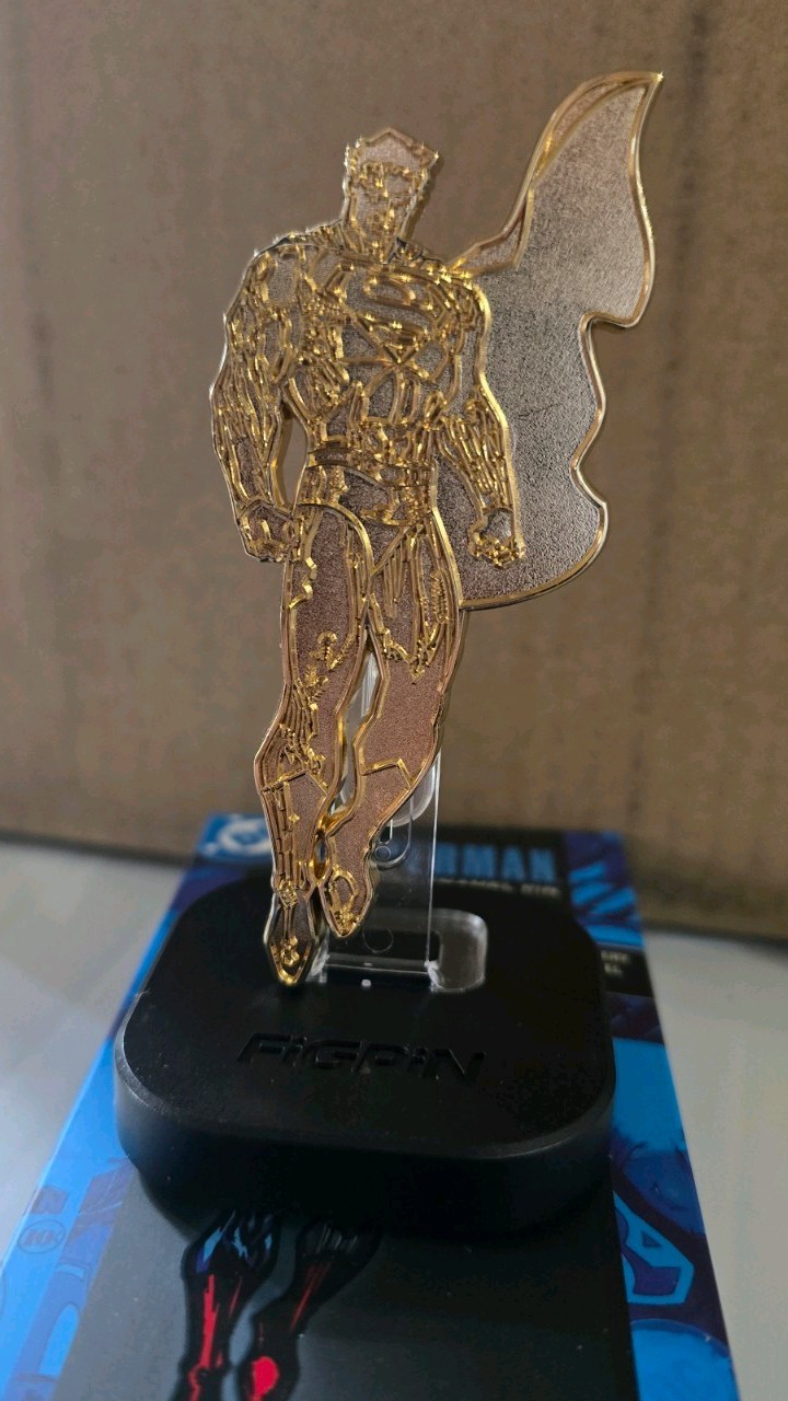 FIGPIN DC Superman + Bizarro Quest Gold Super Rare SDCC 2025 Exclusive
