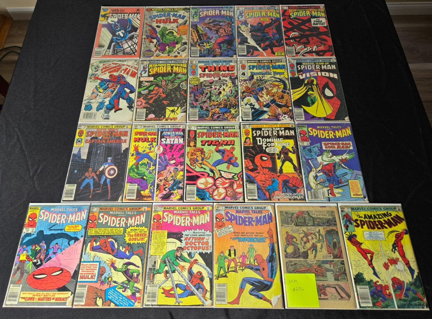 AnotherTime Lot of 21 Spider-Man Comic Books Vintage Amazing Spectacular Web of 