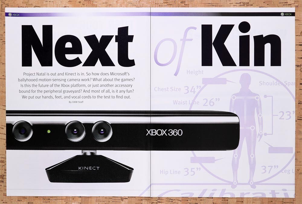 2009 Microsoft Xbox Kinect Launch Analysis Original Ad / Retro Wall Art v1