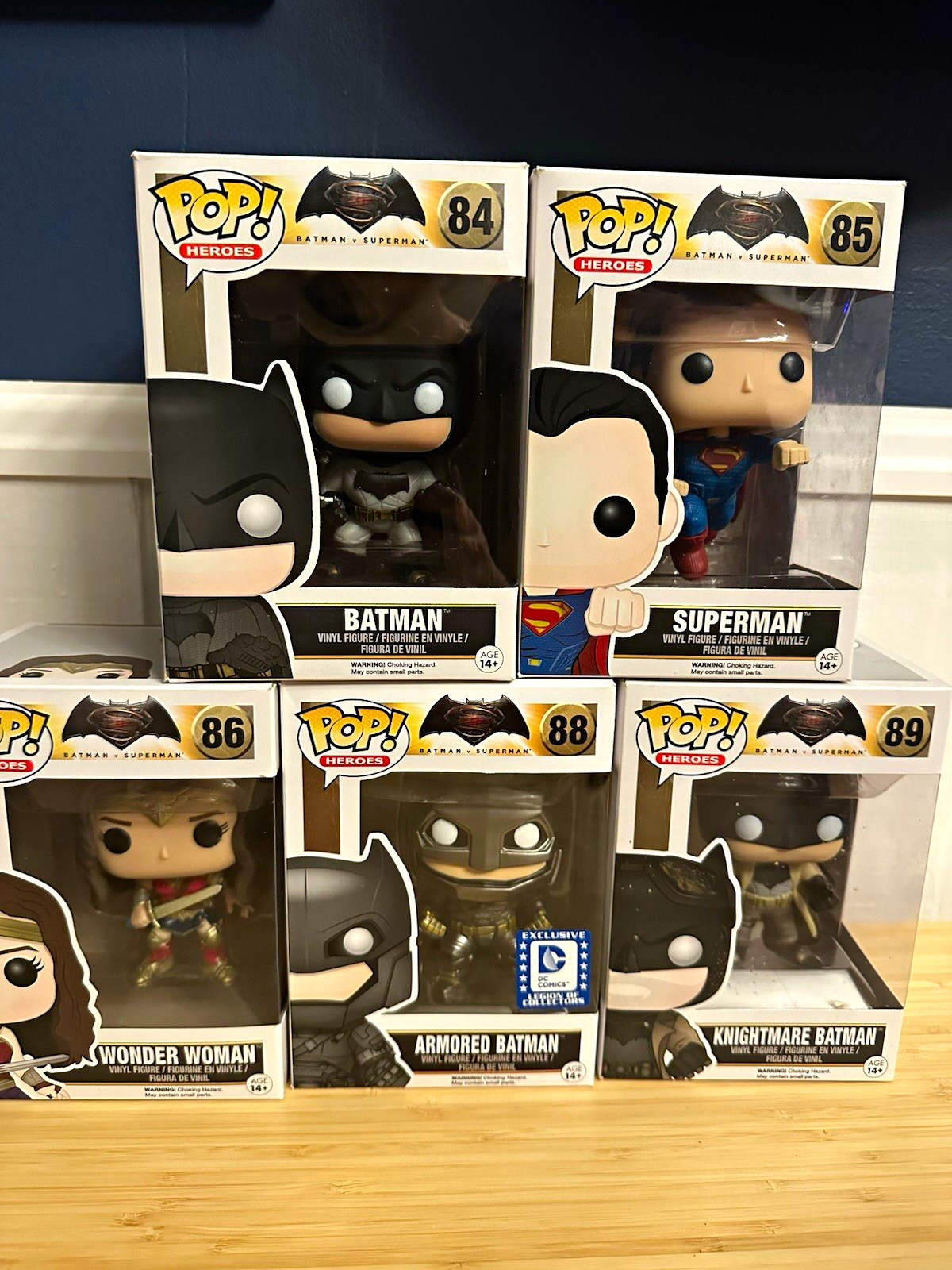 Funko Pop Batman v Superman Figures