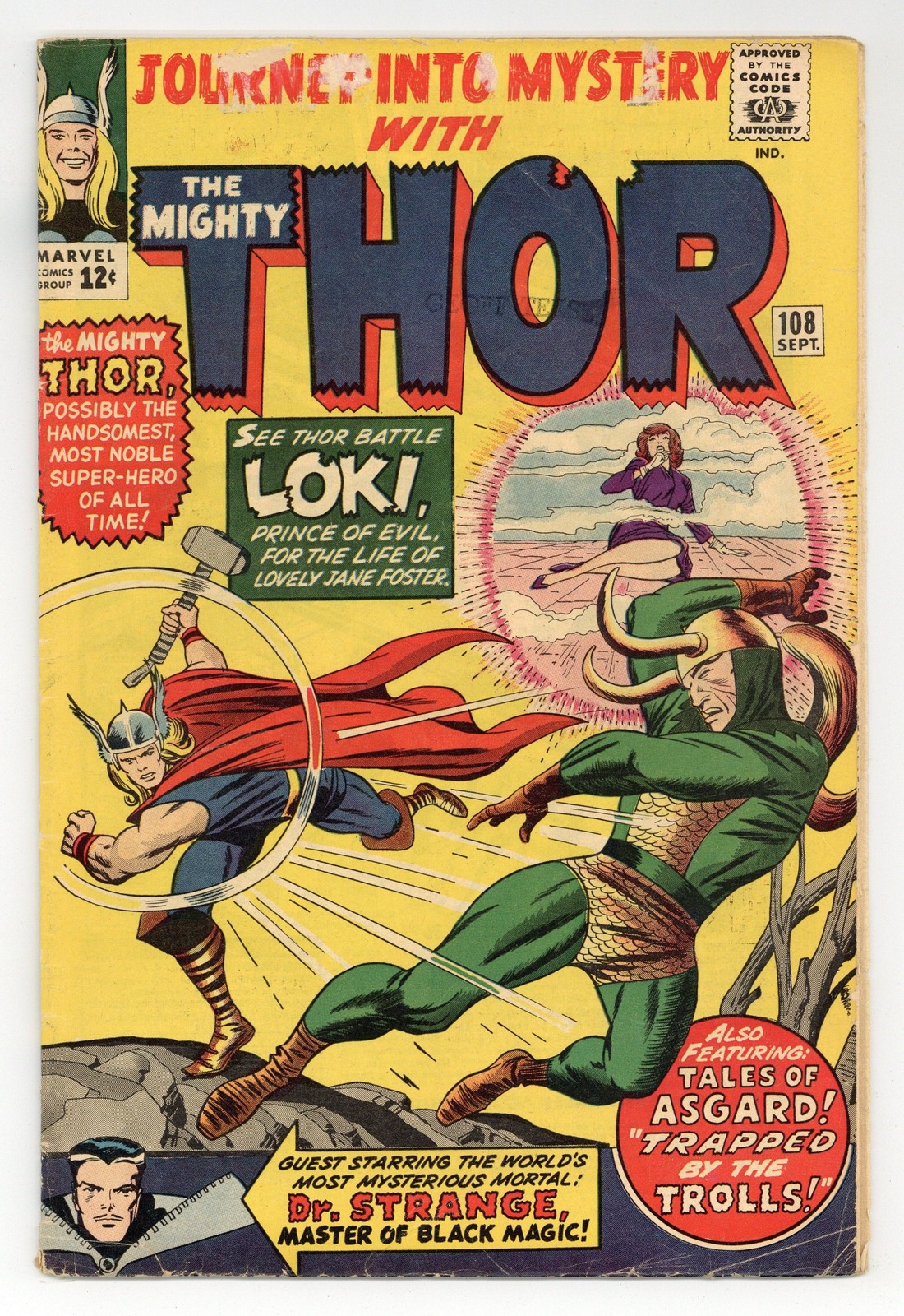 Thor Journey Into Mystery #108 GD+ 2.5 1964