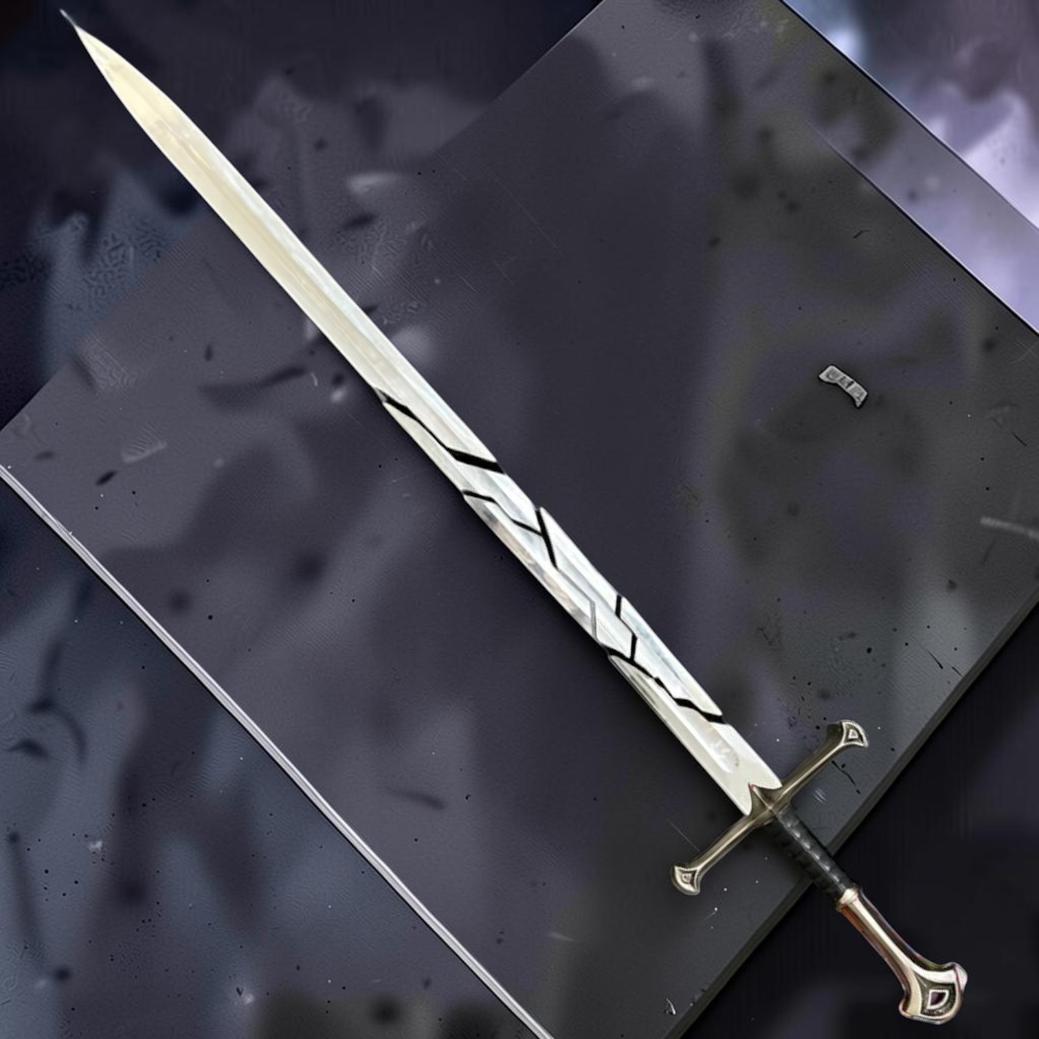 Ancient Shattered Blade of the King 52 Handmade Fantasy Longsword Narsil Anduril