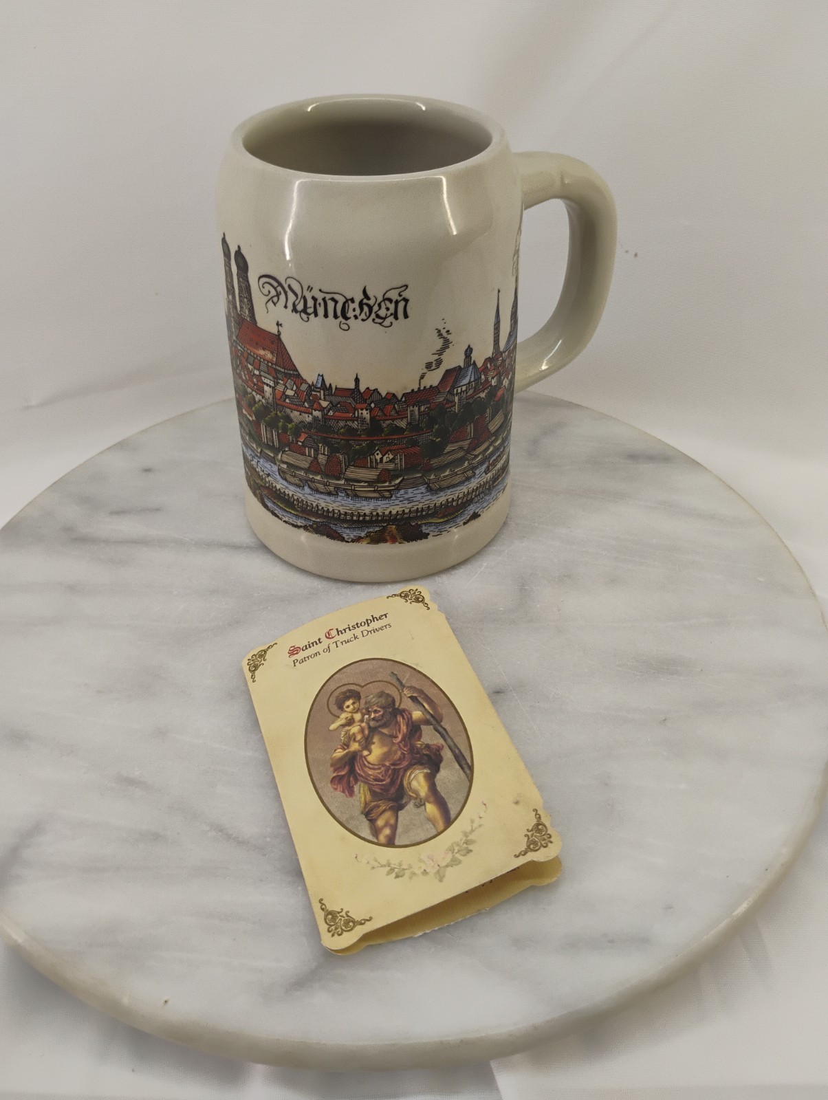 Vintage Munchen German Stein Handmade 