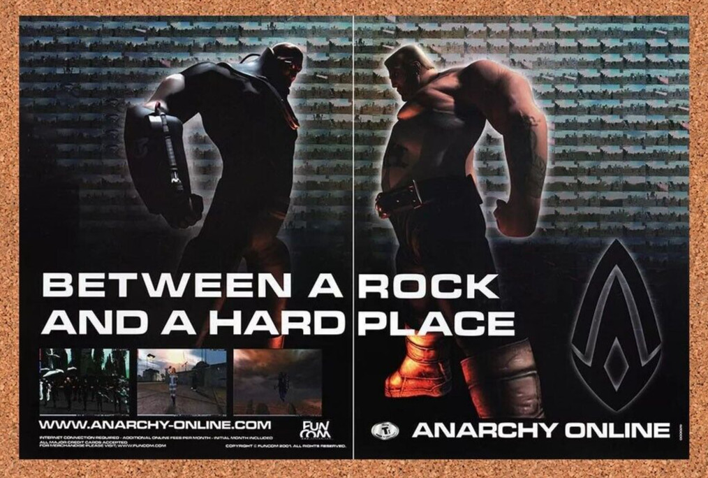 2002 Anarchy Online PC Original Advertisement / Retro Promo v2