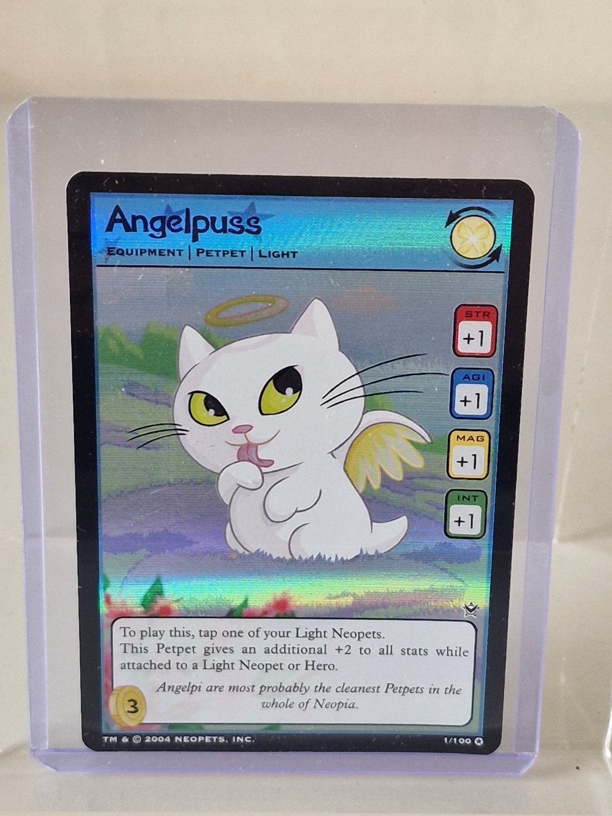 Angelpuss 1/100 Return Of Dr. Sloth Neopets TCG 2004 Foil Holo