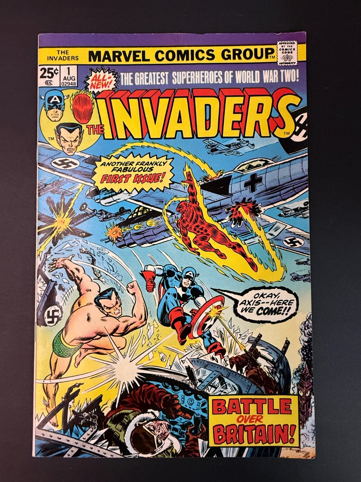 Invaders #1 Marvel Comics 1975 FN/VF