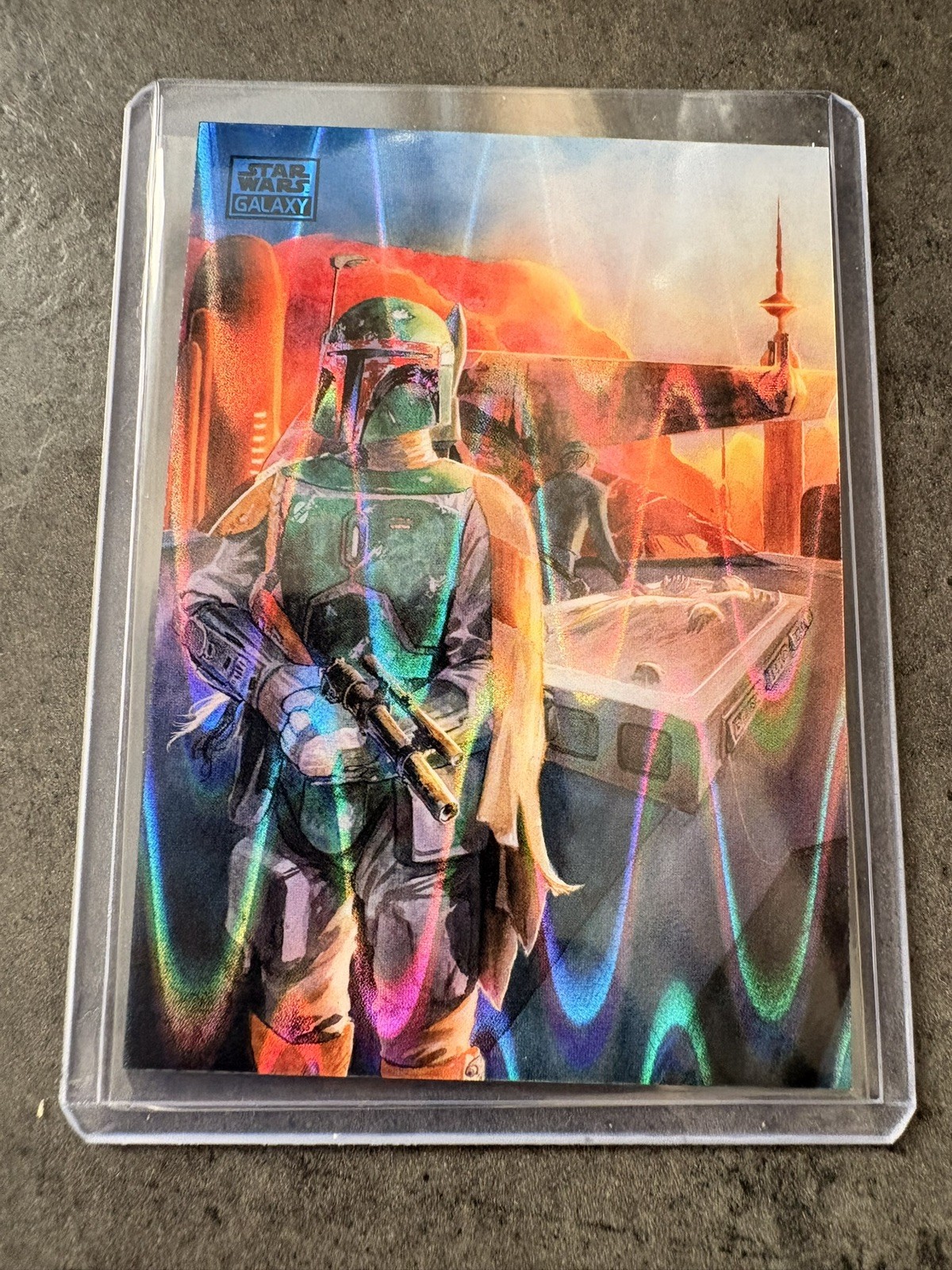Star Wars Topps Chrome Galaxy 2026 - CARBONITE Boba Fett #6 - Blue Raywave /175
