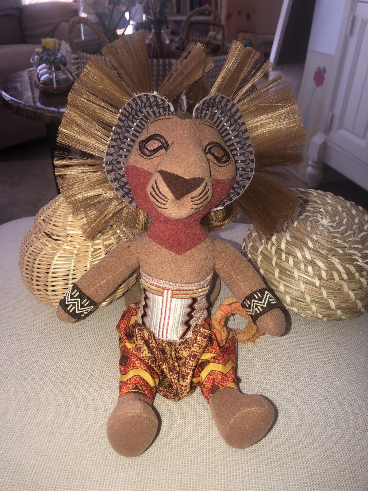 The Lion King Broadway Musical Simba Lion Plush Stuffed Animal Toy Disney 