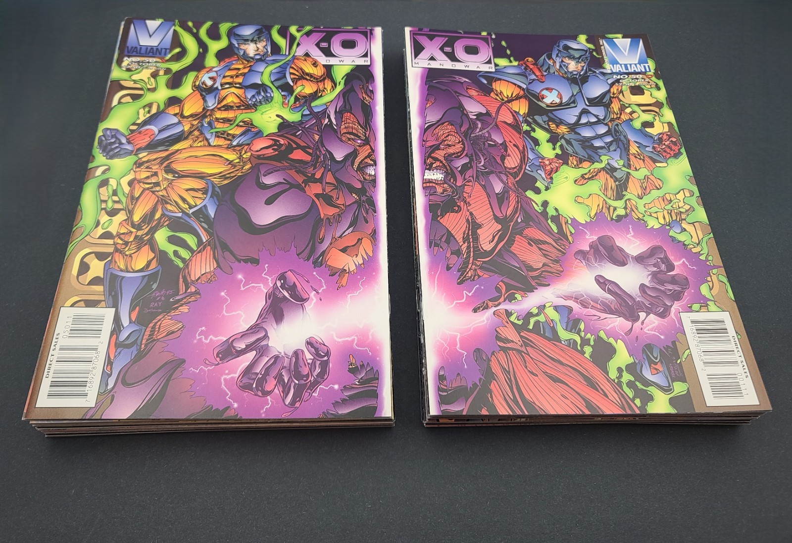 X-O Manowar #34-62: incl. 50-X/50-O, 30-Comic Run (Valiant, '94-96) ◉ High Grade