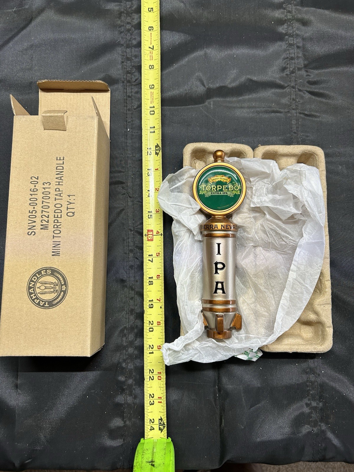 BRAND NEW IN THE BOX Sierra Nevada Torpedo Extra IPA 8” Beer Tap Handle