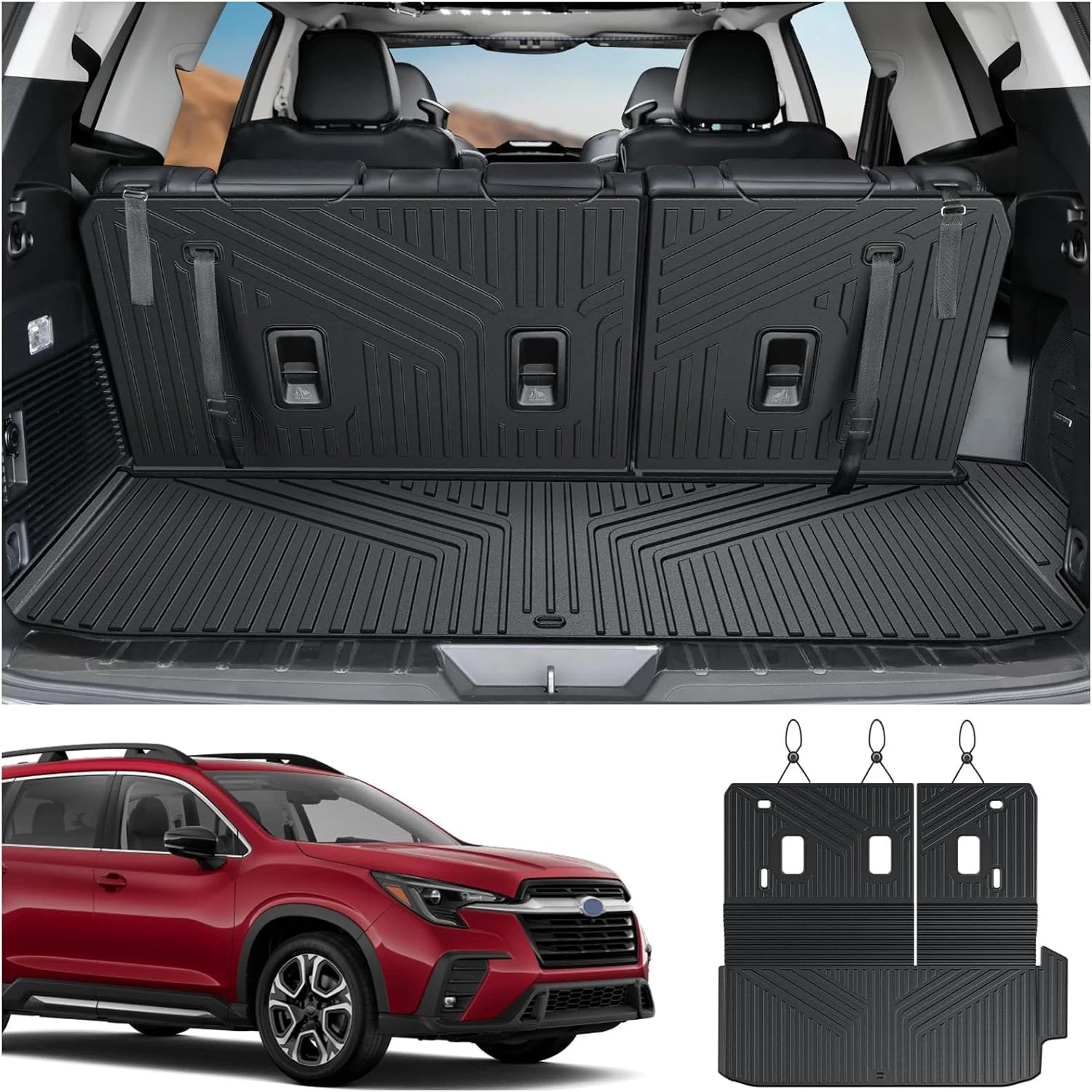 Cargo Mat for Subaru Ascent 2019-2026 7/8 Seats Accessories | One-Piece Cargo Li