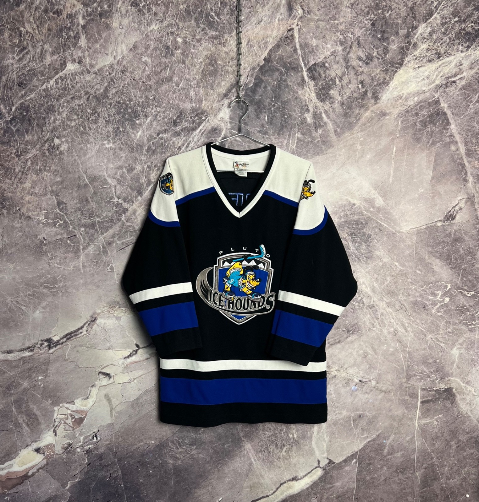 Crazy Y2K Vintage Disney Pluto K9 ice hockey jersey perfect condition M size