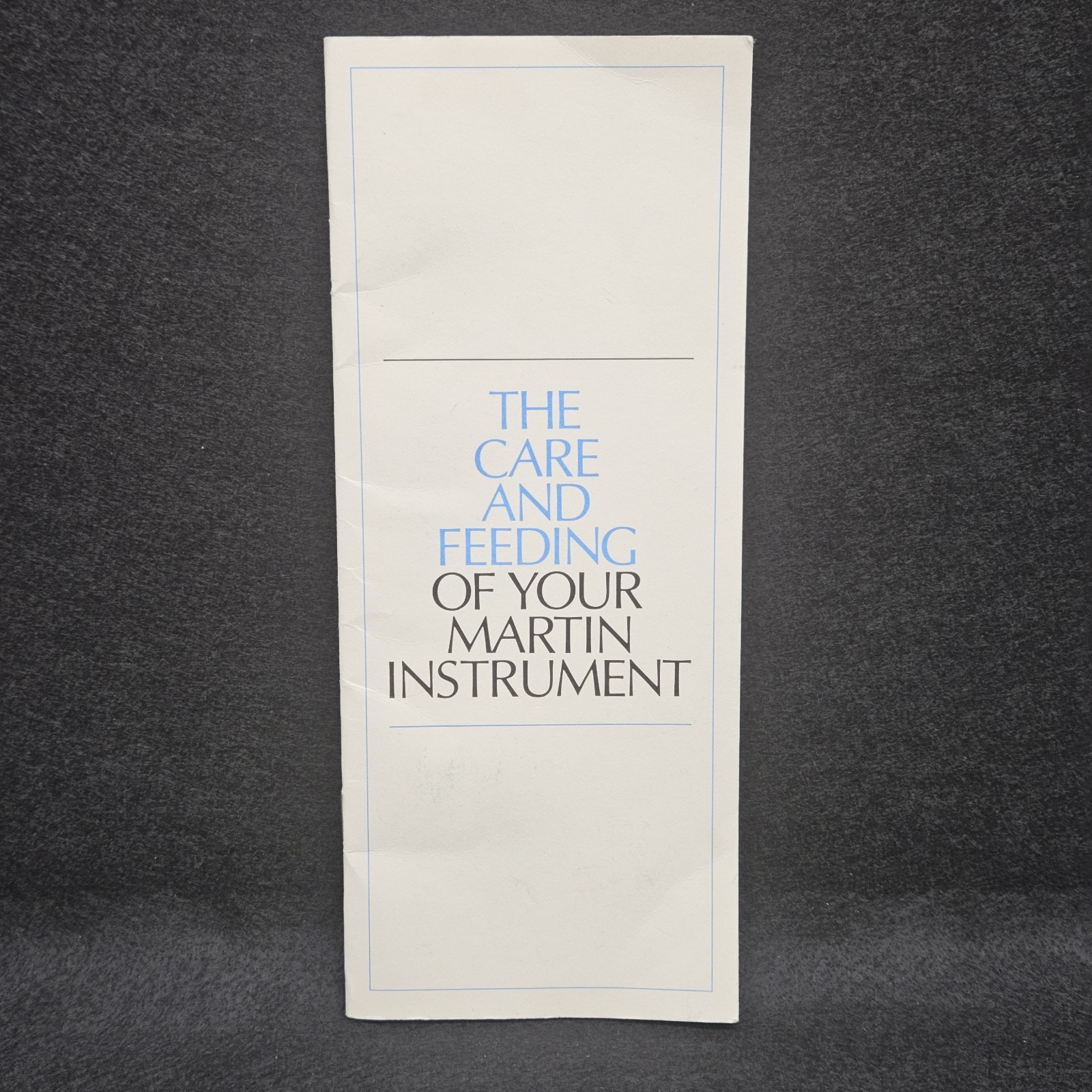 CF Martin Guitarr Care Booklet Vintage 1970s