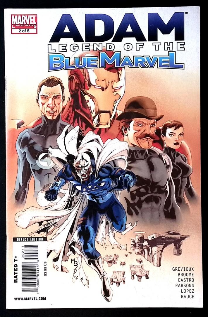 Adam: Legend of the Blue Marvel #2 Marvel 2009 2nd Appearance see cover dirt