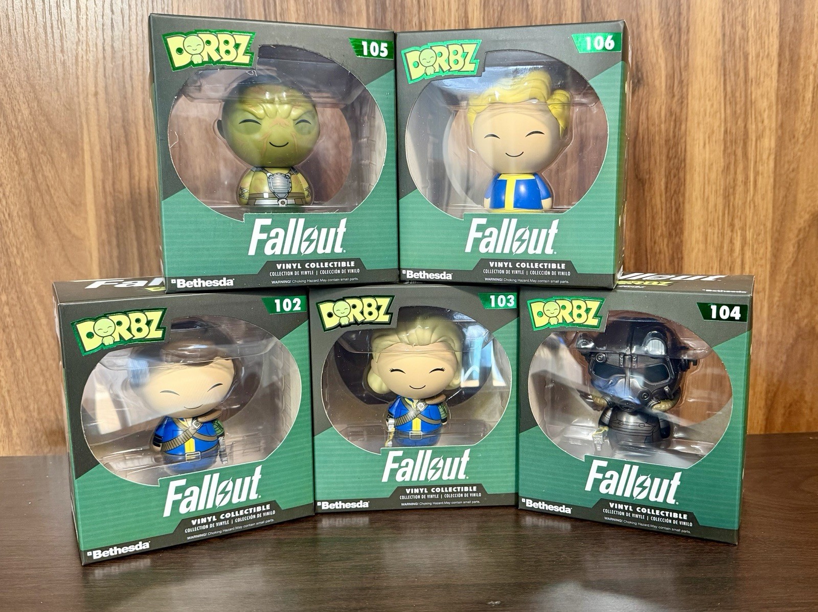 Funko Dorbz Fallout Series 1 SET #102 103 104 105 106 NEW Unopened Boxes