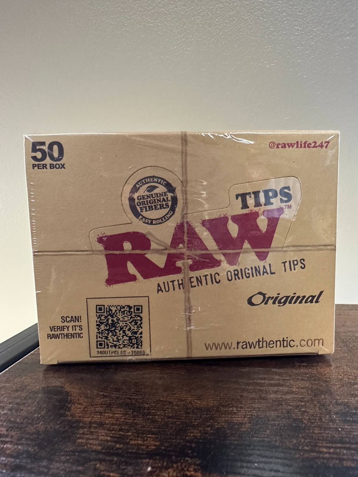 RAW ORIGINAL TIPS 50 PACKS~2,500 TOTAL~FACTORY SEALED