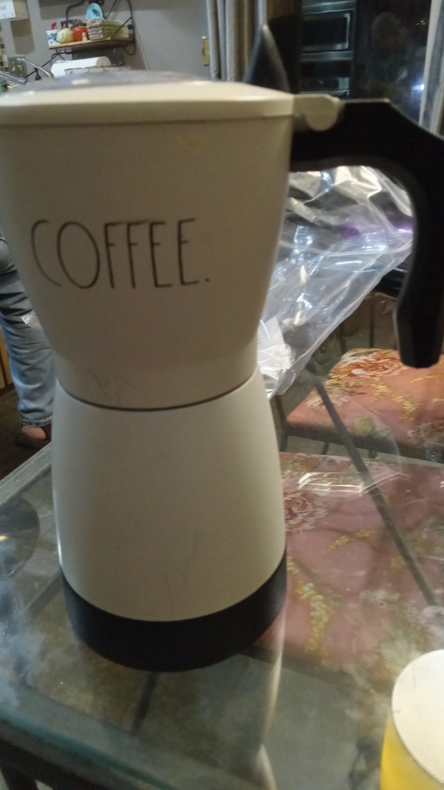 Vintage Rae Dunn Electric Pot Espresso Maker Machine RDEM11A White + Manual 