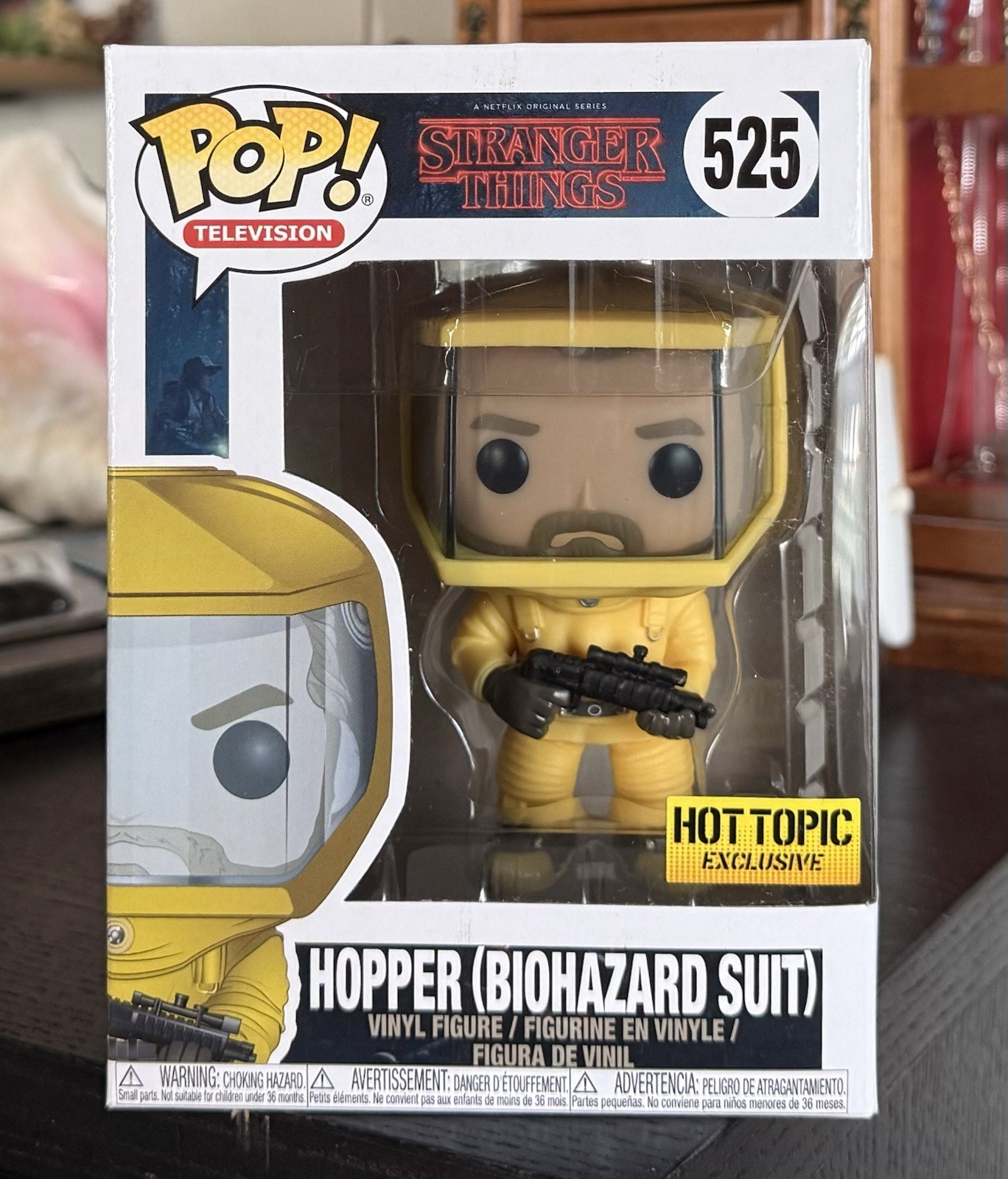 Funko Pop Stranger Things: HOPPER (Biohazard Suit) #525 Hot Topic Exclusive
