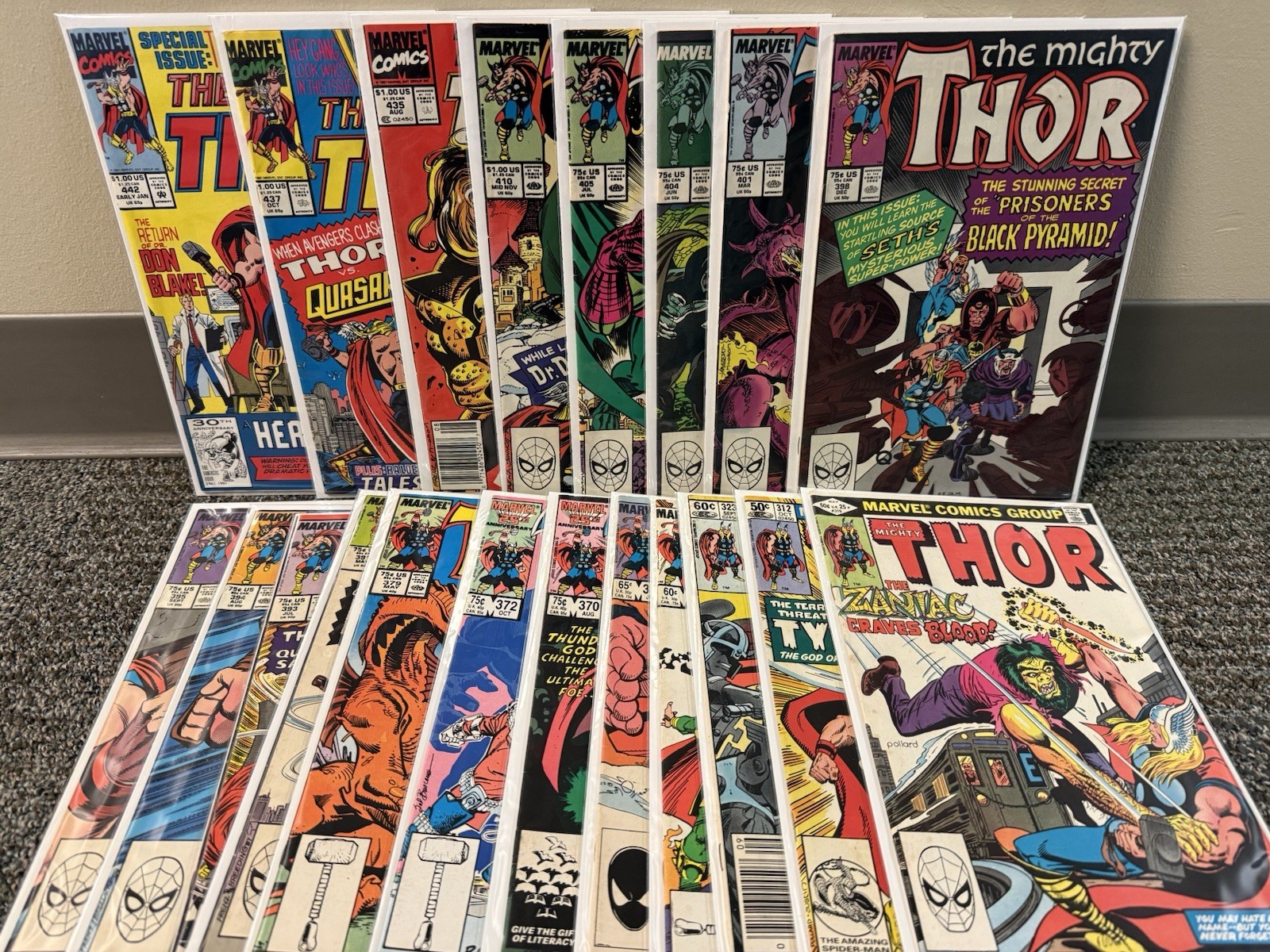THE MIGHTY THOR 1ST APPEARANCE ZANIAC BRAD WOLFE & TVA VOL 1 LOT COMIC BOOK 1981